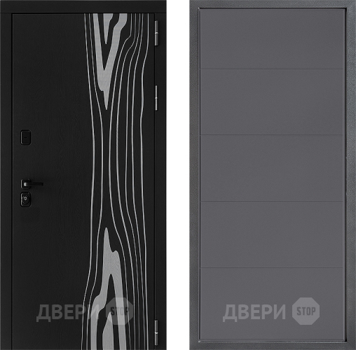 Входная металлическая Дверь Дверной континент ДК-12 ФЛ-649 Графит софт