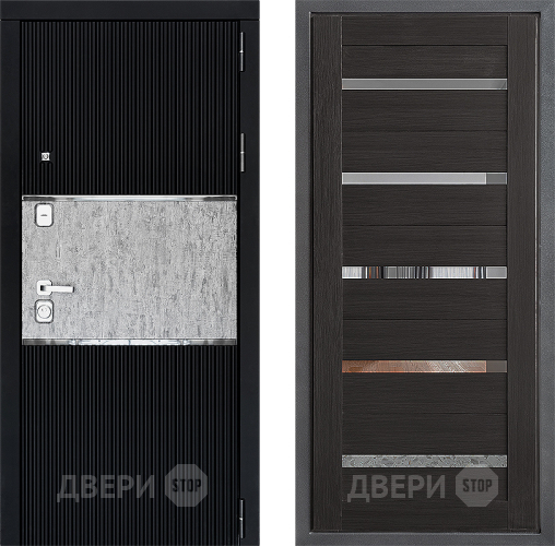 Входная металлическая Дверь Дверной континент ДК-13 ФЛ-47 Венге