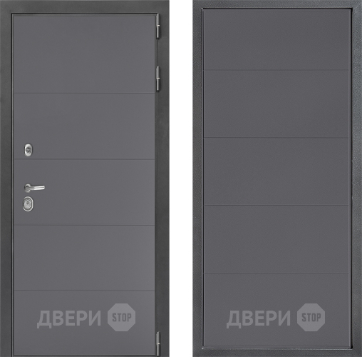 Входная металлическая Дверь Дверной континент ДК-3/649 ФЛ-649 Графит софт