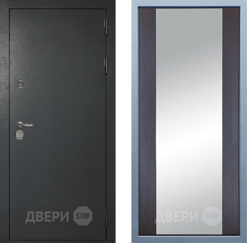Дверь Дива МД-40 Титан Д-15 Зеркало Венге