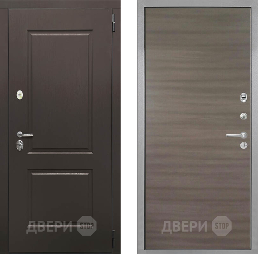 Входная металлическая Дверь Интекрон (INTECRON) Кампо Гладкая Дуб тоскано поперечный